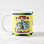 Honeymoon Coffee & Chicory Tasse<br><div class="desc">Circa 1920 Kaffeemarke aus Fabled Labels® © 2024 Sharon Dymond</div>