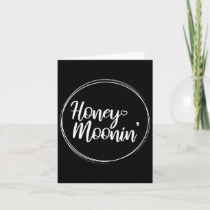 Honeymoon Couple Wedding Honeymoonin Brides Groom Karte
