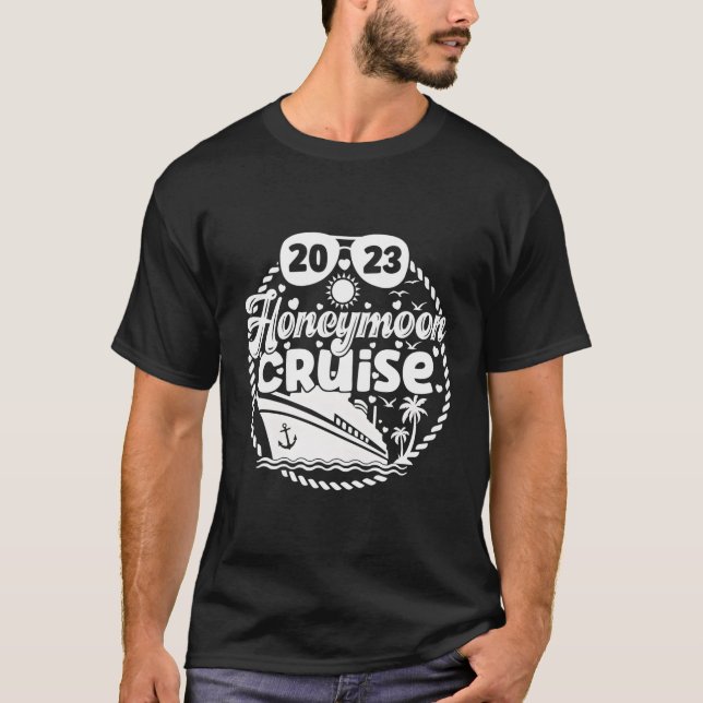 Honeymoon Cruise 2023 Just Married Vacation Cruise T-Shirt (Vorderseite)