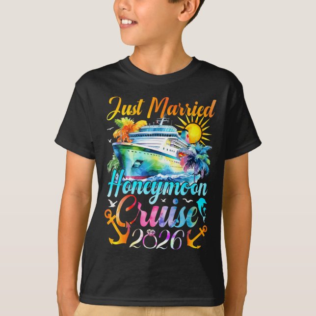 Honeymoon Cruise For Matching Couples 2026 Just Ma T-Shirt (Vorderseite)