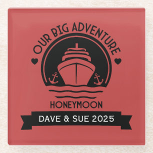 Honeymoon Cruise Glasuntersetzer