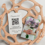 Honeymoon-Fonds mit QR-Code und Foto Begleitkarte<br><div class="desc">Personalisieren Sie eine Karte, um eine moderne Idee für Ihren besonderen Tag zu sein und laden Sie mit diesem Minimalistischen QR Code Template mit einem Foto zum Mitmachen Ihrer Flitterwochen ein. Alle Texte, Farben, Größen können an Ihre Bedürfnisse angepasst werden. Wenn Sie Hilfe oder passende Artikel benötigen, kontaktieren Sie mich...</div>