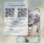 Honeymoon Fund mit 2 QR Code und Foto Begleitkarte<br><div class="desc">Personalisieren Sie eine Karte, um eine moderne Idee für Ihren besonderen Tag zu sein, um Gäste zu einem Beitrag zu Ihrer Hochzeitsreise mit diesem Minimalistischen Zwei QR Codes Template und Foto einladen. Alle Texte, Farben, Größen können an Ihre Bedürfnisse angepasst werden. Wenn Sie Hilfe oder passende Artikel benötigen, kontaktieren Sie...</div>