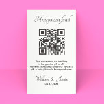 Honeymoon Fund mit QR Code Enclosure Card Begleitkarte<br><div class="desc">Personalisieren Sie eine Karte,  um eine moderne Idee für Ihren besonderen Tag zu sein und laden Sie mit diesem Minimalistischen QR-Code-Template zum Mitmachen Ihrer Flitterwochen ein. Alle Texte,  Farben,  Größen können an Ihre Bedürfnisse angepasst werden. Wenn Sie Hilfe oder passende Artikel benötigen,  kontaktieren Sie mich bitte.</div>