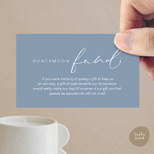 Honeymoon Fund, Moderne romantische Hochzeit Begleitkarte