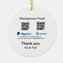 Honeymoon Fund PayPal Venmo QR Code Vielen Dank