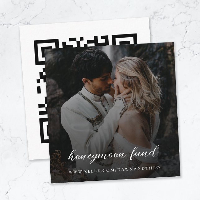 Honeymoon Fund QR Code Digitales Geschenk Hochzeit Begleitkarte (Von Creator hochgeladen)
