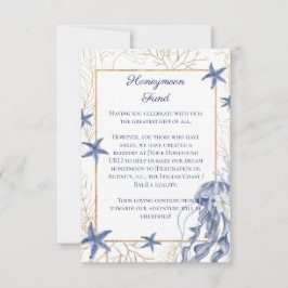 Honeymoon Fund QR Code Insert Card RSVP Karte