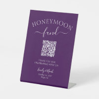 Honeymoon Fund QR Code Signing Minimalistische Hoc