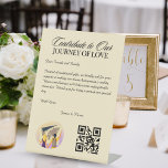 Honeymoon Fund Registry Qr Code Wedding Gift Sockelschild<br><div class="desc">Das wunderschöne Tafelschild für den Flitterwochenfonds, Reiseanfragen und das Hochzeitsregister! Machen Sie sich bereit, Ihre Hochzeitsfeier mit etwas Spaß und Flair zu bereichern. Dieses Schild ist vollständig anpassbar, von Ihren Namen bis zu Zahlungsdetails (Venmo, PayPal, Zelle, etc.), es geht darum, Ihren besonderen Tag einzigartig zu machen. Mit einem scannbaren QR-Code...</div>