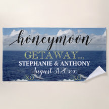 Honeymoon Getaway Ocean Waves Blue Sky XO