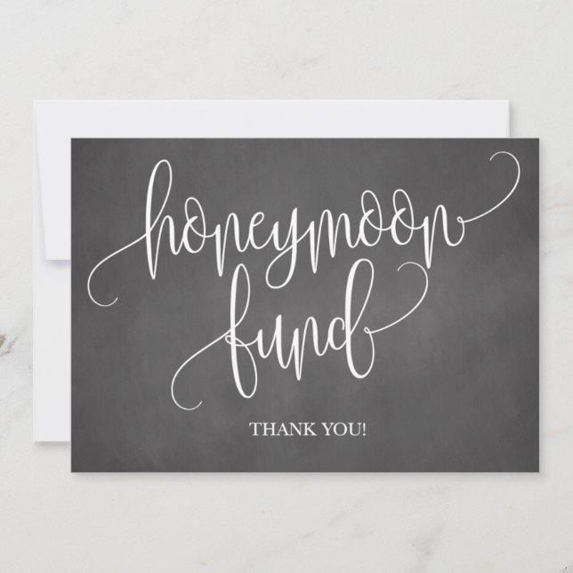 Honeymoon-Hochzeitsfonds (Vorderseite)