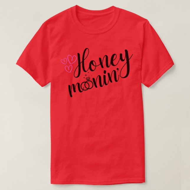Honeymoon Honeymoonin Bride Wedding Newlyweds Vaca T-Shirt (Design vorne)