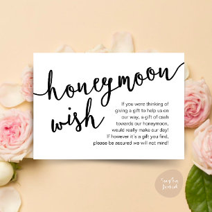 Honeymoon Wish Cash Fund, eine Anmerkung zu Gesche Begleitkarte