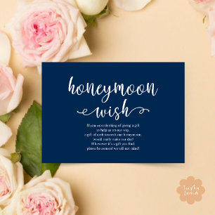 Honeymoon Wish Fund Cash Begleitkarte