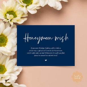 Honeymoon Wish Fund Cash Begleitkarte