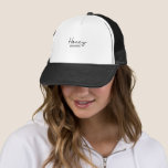 Honeymoon Zitat Neuauflage Hochzeitsheiratskappe Truckerkappe<br><div class="desc">Cap - Honey Moonin'</div>