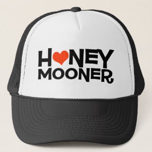 Honeymooner mit Herz-Fernlastfahrer-Hut Truckerkappe