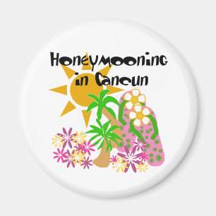 Honeymooning in Cancun Magnet