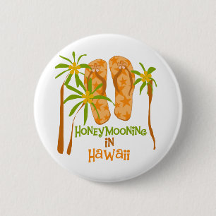 Honeymooning in Hawaii Button