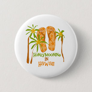 Honeymooning in Hawaii-Knopf Button