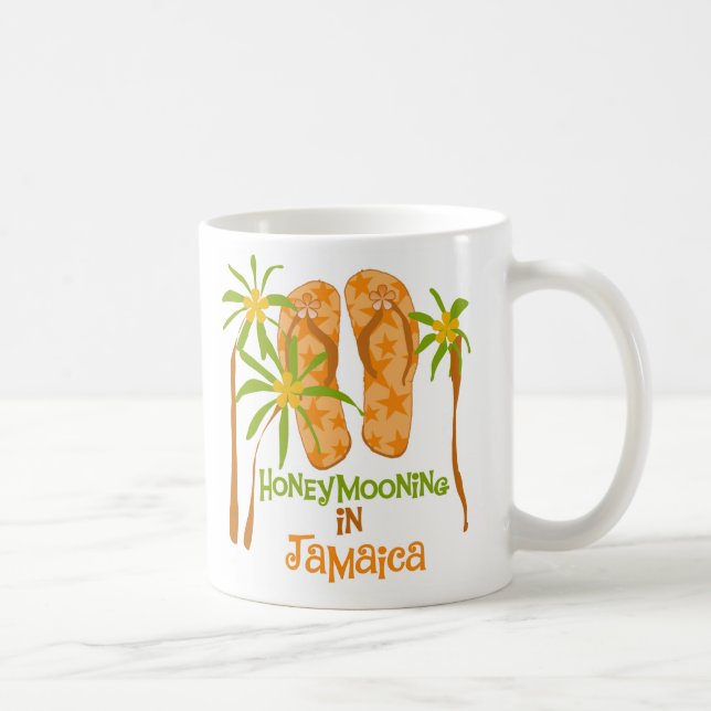 Honeymooning in Jamaika-Tasse Kaffeetasse (Rechts)