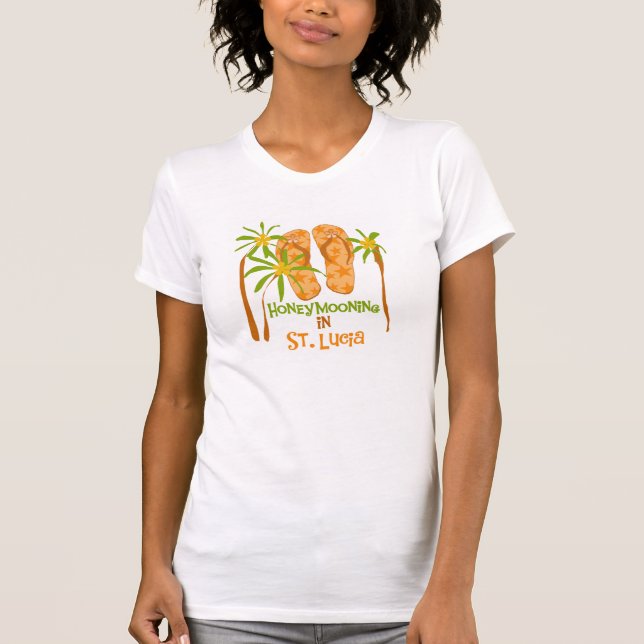 Honeymooning in St Lucia T-Shirt (Vorderseite)