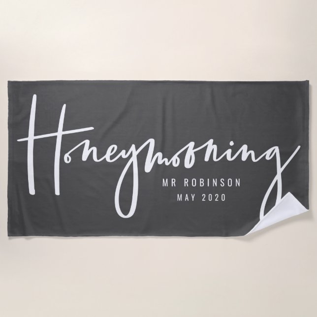 Honeymooning Strandtuch (Vorderseite)