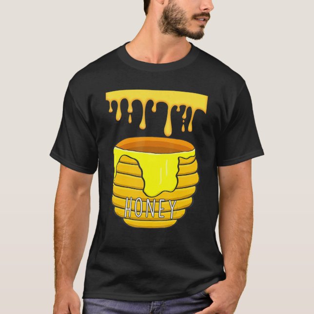 Honeypot Jar Honey Costume zu Halloween T-Shirt (Vorderseite)