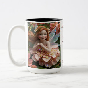 Honeysuckle Blume Fairy Zweifarbige Tasse