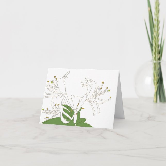 HONEYSUCKLE Carte pour notes No 2 (Devant)