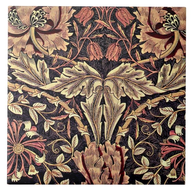 Honeysuckle, ein William Morris-Design, Fliese (Vorderseite)