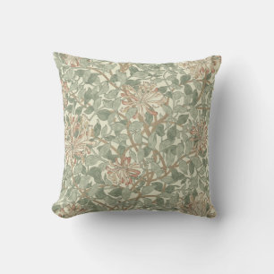Honeysuckle Floral Wallpaper William Morris Kissen