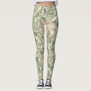 Honeysuckle Floral Wallpaper William Morris Leggings