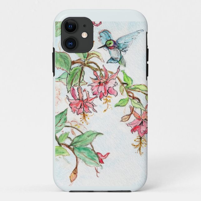 Honeysuckle Hummingbird Case-Mate iPhone Hülle (Rückseite)