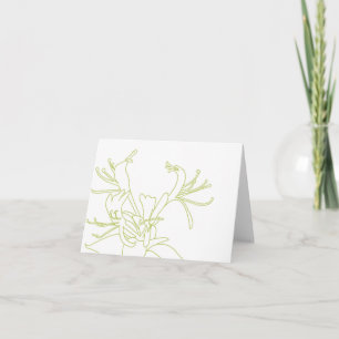 HONEYSUCKLE Notecard Karte