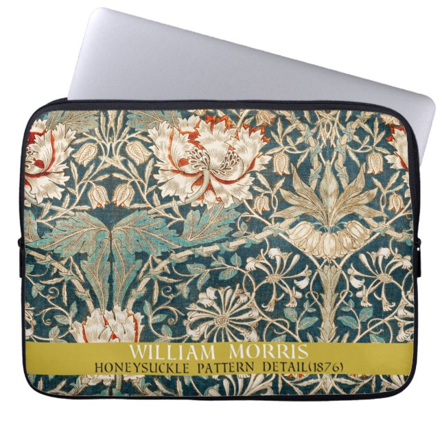 Honeysuckle Pattern - Design von William Morris Laptopschutzhülle (Vorderseite)