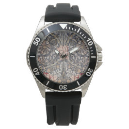 Honeysuckle Print (von William Morris) Armbanduhr