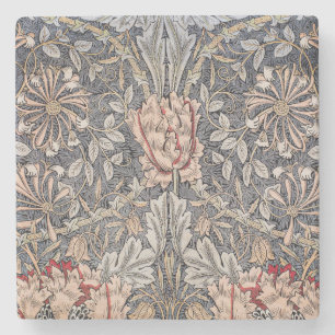 Honeysuckle Print (von William Morris) Steinuntersetzer