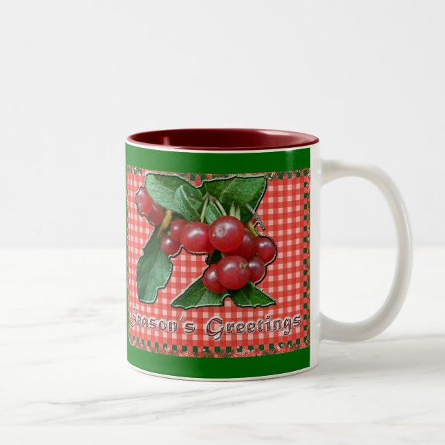Honeysuckle Season's Greetings Tasse (Rechts)