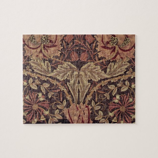 Honeysuckle von William Morris, Garden Blume Art (Horizontal)