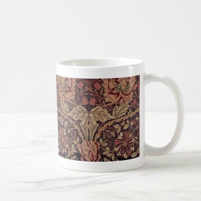 Honeysuckle von William Morris, Garden Blume Art Kaffeetasse (Rechts)