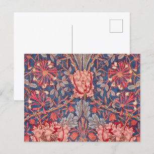 Honeysuckle, Wallpaper von William Morris Postkarte