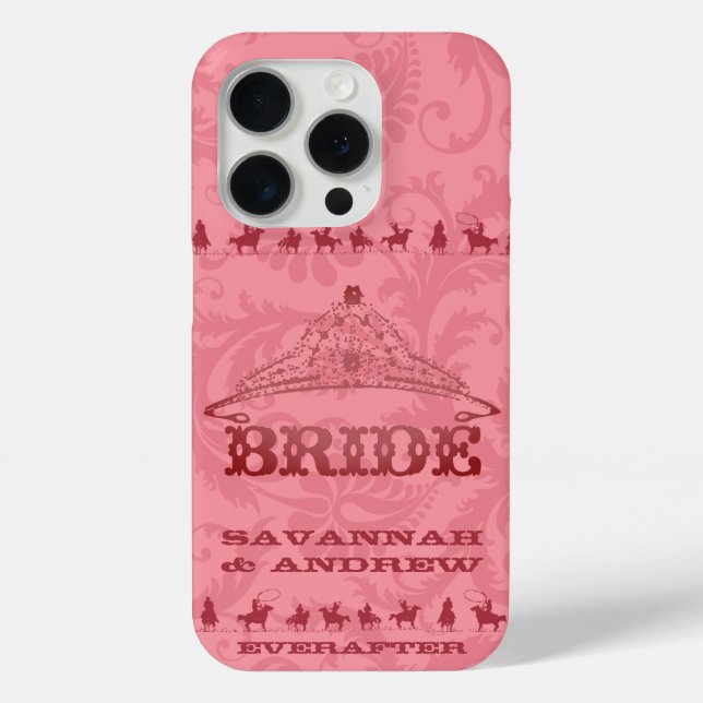 Honeysuckle Western Vintage Hochzeiten iPhone 15 Pro Hülle (Rückseite)