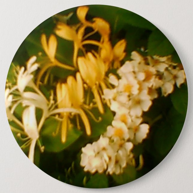 Honeysuckle Wild Floral Button (Vorderseite)