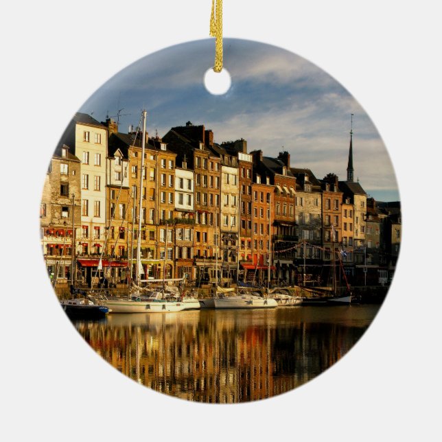 Honfleur, Frankreich Keramikornament (Hinten)