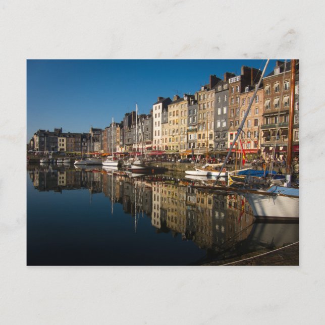 Honfleur Harbour Postkarte (Vorderseite)