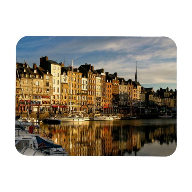 Honfleur, in der Nähe der Normandie in Frankreich Magnet (Horizontal)