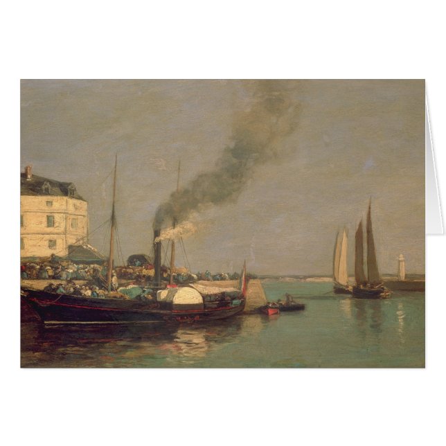 Honfleur. La Jetee, 1854-57 (huile sur le panneau) (Devant horizontal)