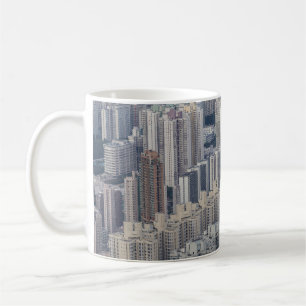 Hong Kong Apartment Gebäude Pattern Kaffeetasse